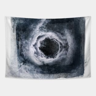 Cool Black Hole, Stormy Ocean Art Gift Tapestry