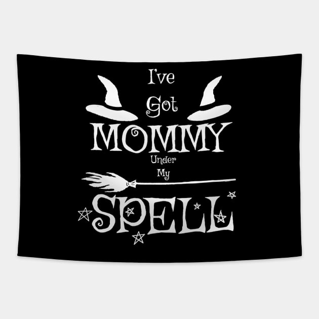 Mommy under my Spell (White) Tapestry by TheCoatesCloset