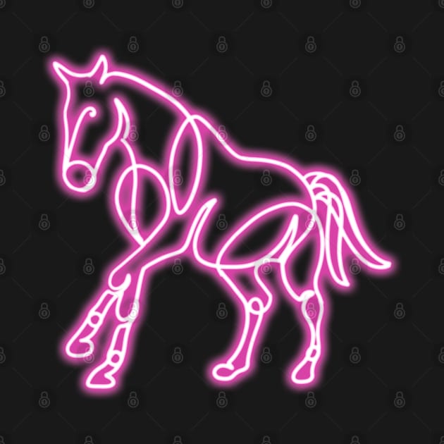 Running Neon Horse by Ory Photography Designs