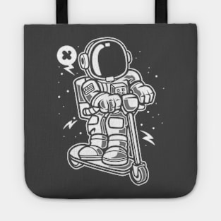 Astronaut Riding Scooter Tote