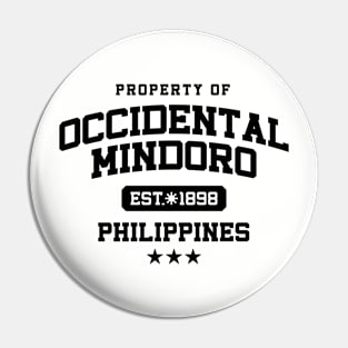 Occidental Mindoro - Property of the Philippines Shirt Pin