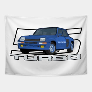 Car 5 Turbo 1980 blue Tapestry