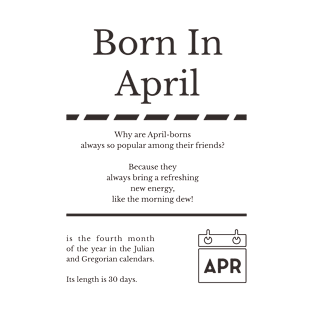 Born in April T-Shirt