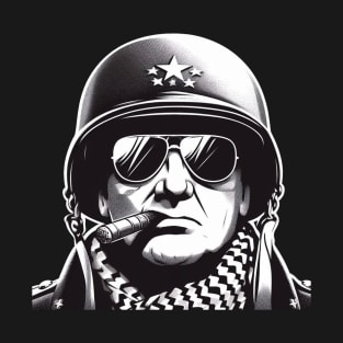 Legendary General George S. Patton Sketch Art T-Shirt T-Shirt