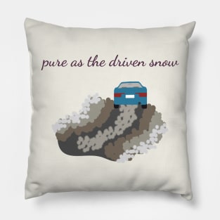 Pure as the driven snow Pillow