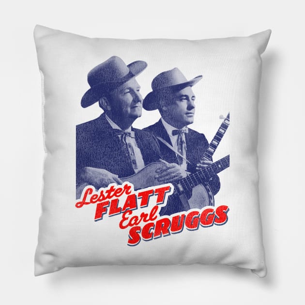 Flatt and Scruggs Pillow by darklordpug