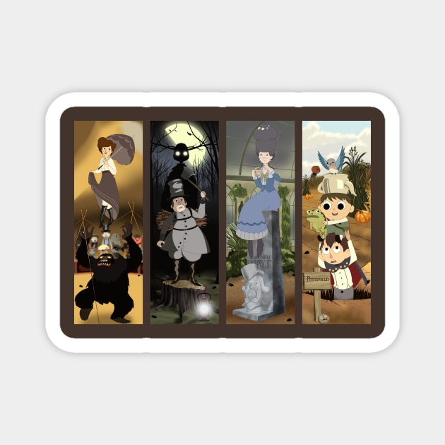 Over the Garden Wall Portraits Magnet by DJ O'Hea