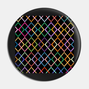 Colorful Diamond Pattern Pin