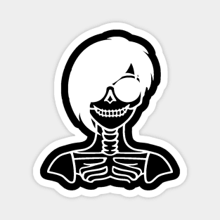 Female Skull and Sunglasses Magnet