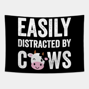 Easily distracted by cows Tapestry