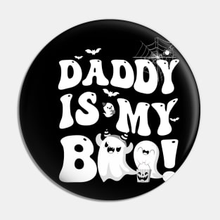 Groovy Mama Is My Boo Halloween For Boys Girls Kids Youth Pin