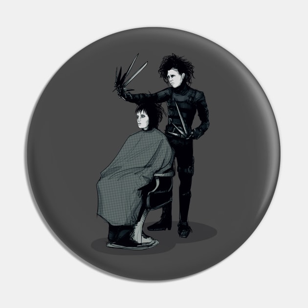 Goth Haircut Pin by LVBart