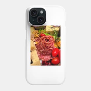 Abstract Pepperoni Rose on a Charcuterie Board Phone Case