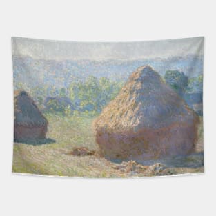 Haystacks, End of Summer by Claude Monet Tapestry