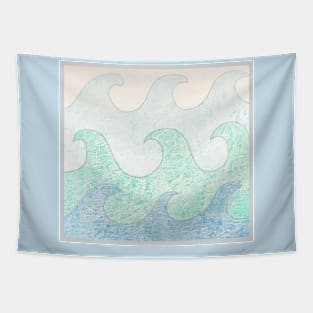 Curly Waves Tapestry