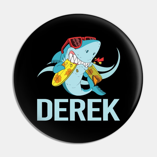 Funny Shark - Derek Name Pin by Atlas Skate