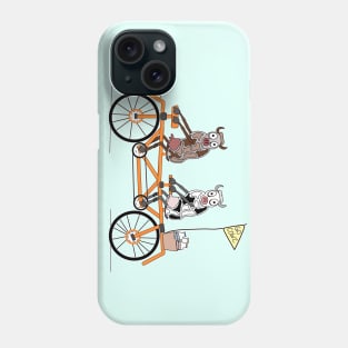 Cows on a tandem bike Phone Case