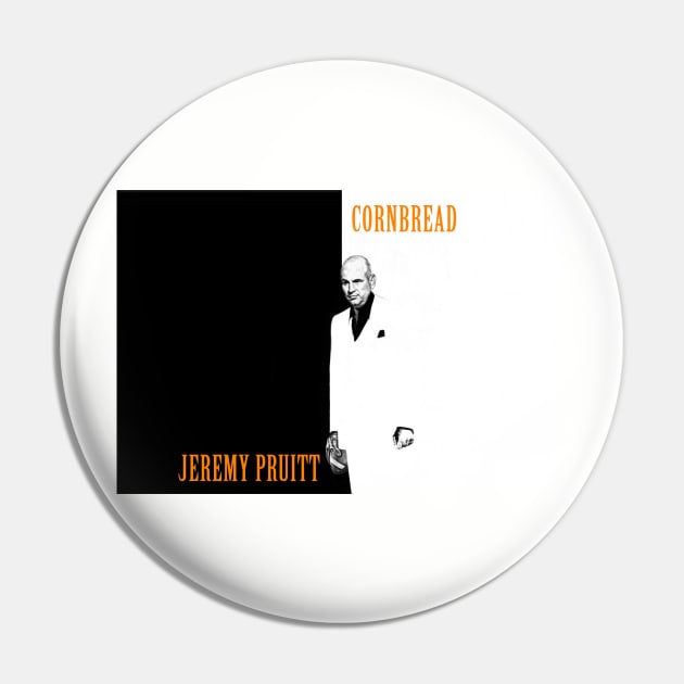 Cornbread Pin by BigOrangeShirtShop