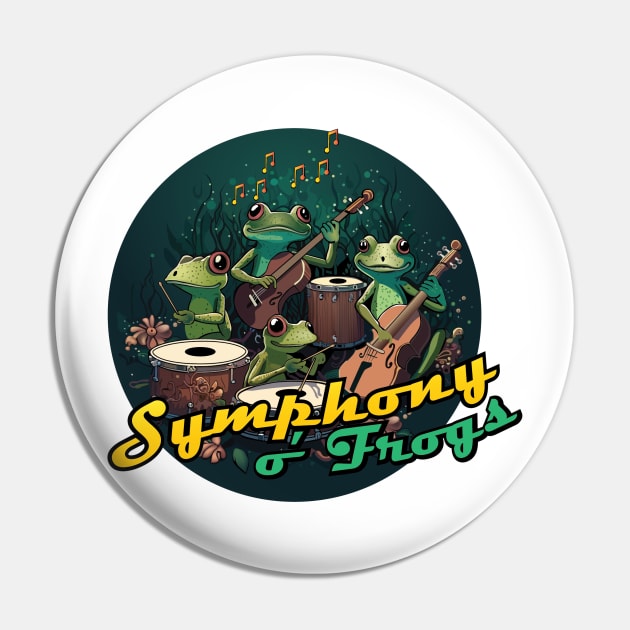 Symphony of Frogs Pin by SquishyKitkat