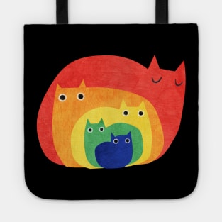 Rainbow cats Tote