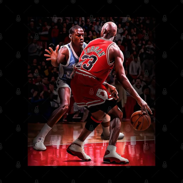 BASKETBALLART - JORDAN VS JORDAN by JORDAN-ART23