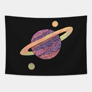 Pink Planet Tapestry
