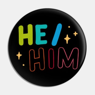 He/him Pin