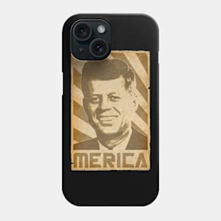 JFK Merica Retro Propaganda Phone Case