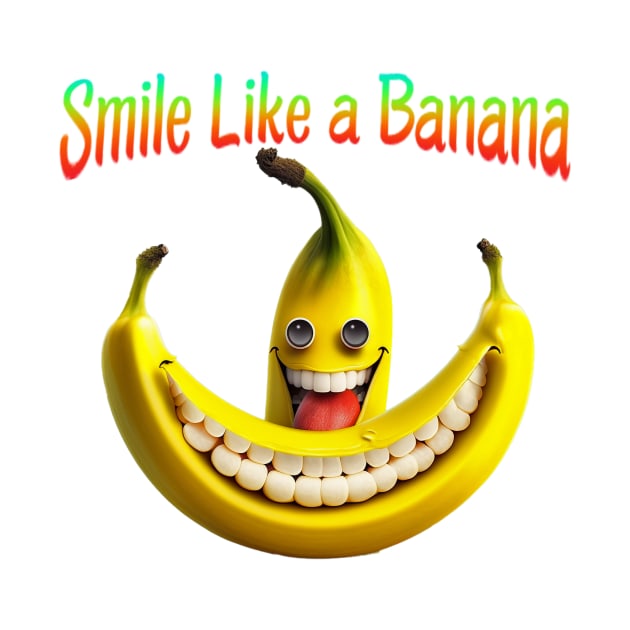 Happy Smiley Banana Sticker by candiscamera