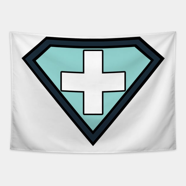 Hospital Heroes Super Hero 2 Tapestry by The Trauma Survivors Foundation