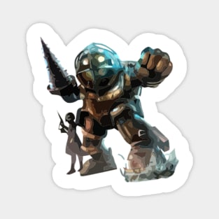 Big Daddy Bioshock Painting Magnet