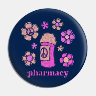 Peace Love and Pharmacy Pin