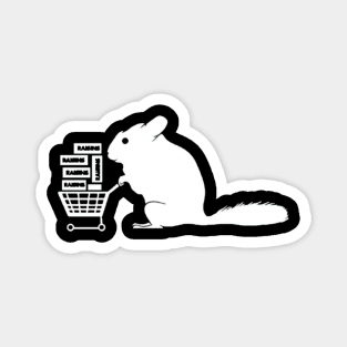 Chinchilla shopping for raisins Magnet