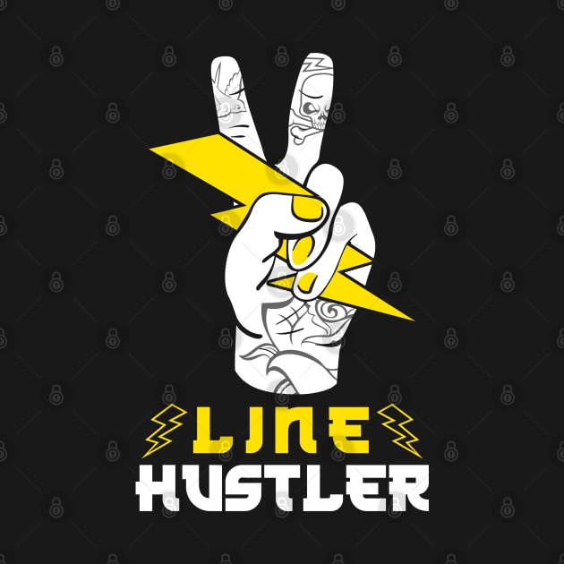 Electrical Lineman Line Hustler Electrician by Caskara