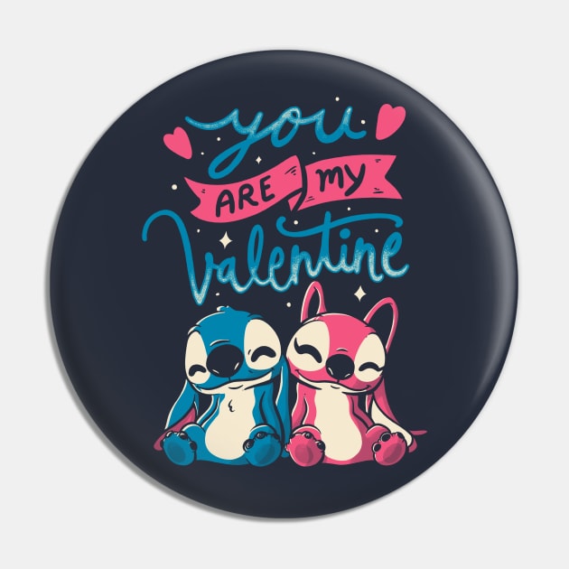 You Are My Valentine Cute Lover Gift Pin by eduely