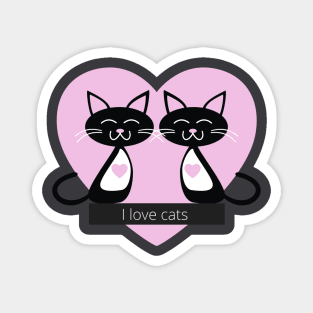 I love cats Magnet