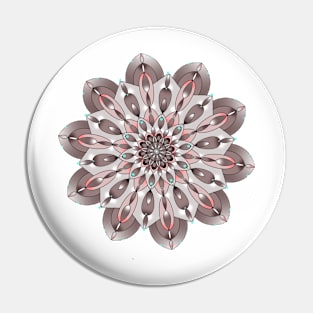 taupe mandala Pin