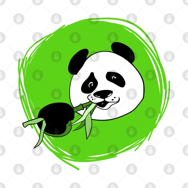 Cute panda portrait by kdegtiareva