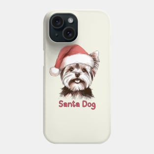 Santa Dog - Yorkshire Terrier Phone Case