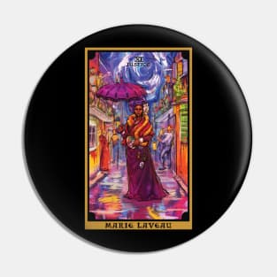 Marie Laveau In The Justice Tarot Card Pin