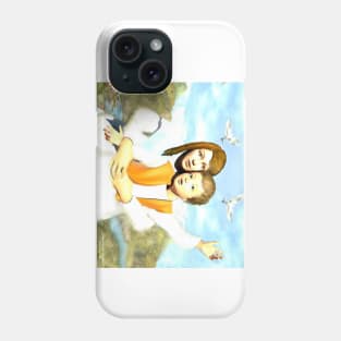 Virgin Mary and the Child Jesus Phone Case