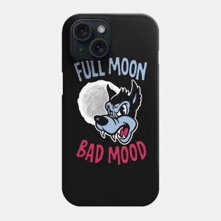 Full Moon Bad Mood (dark) Phone Case