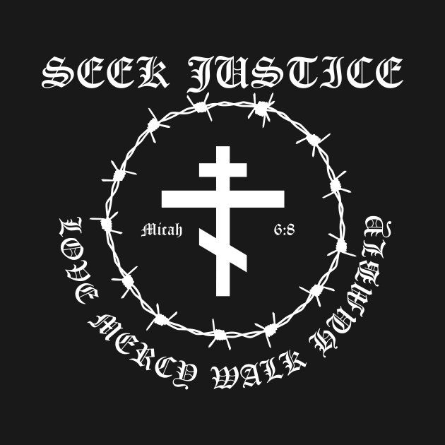 Micah 6:8 Seek Justice Love Mercy Walk Humbly Metal Hardcore Punk Pocket by thecamphillips