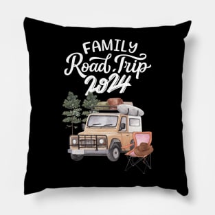 Family Road Trip 2024 Pillow