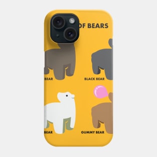 Types of Bears Phone Case