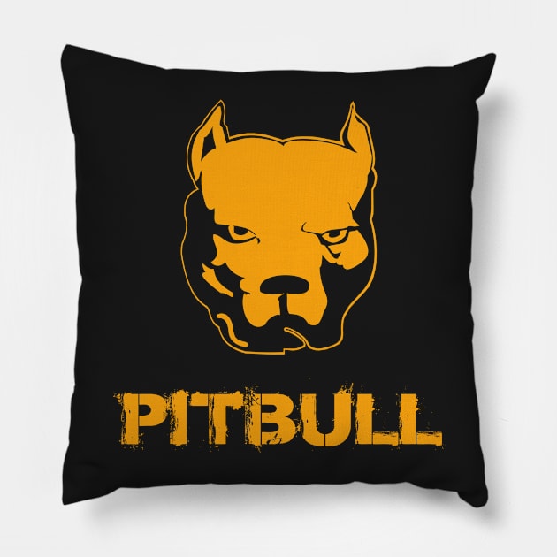 pitbull, american pitbull t-shirt Pillow by hottehue