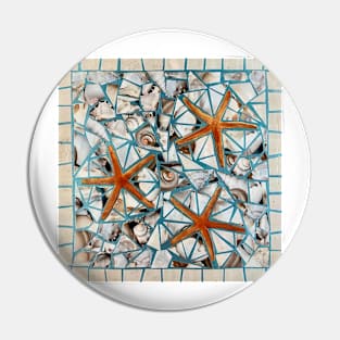 Starfish Mosaic Pin