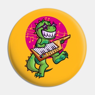 T Rex Logo with music and no studio name Pin