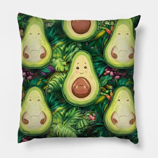 Cute avocado pattern Pillow