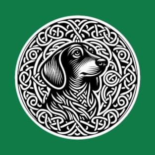 Dachshund Celtic Knot Design T-Shirt